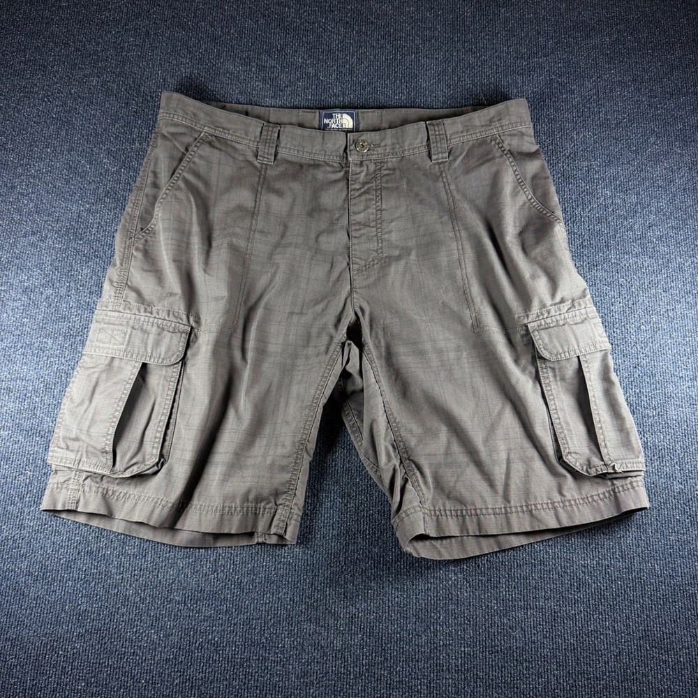 The North Face Cargo Shorts 40x10 dark Gray Ripstop Hiking Outdoor